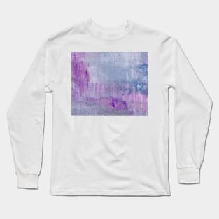 Abstract Oil Painting 10c8 Lillac Amethyst Long Sleeve T-Shirt